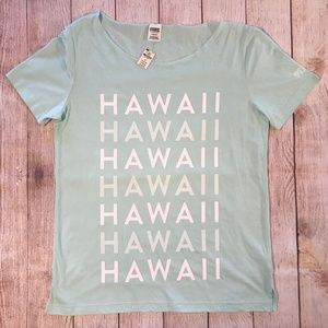 Victoria's Secret PINK Hawaii Graphic TShirt Large